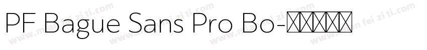 PF Bague Sans Pro Bo字体转换